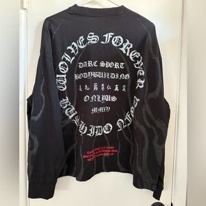 Darc Sport Black Wolves Forever Graphic Long Sleeve Tee, Size Large